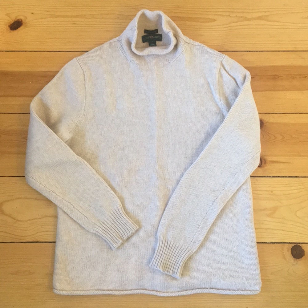 J. Crew Men’s Roll Neck Wool Sweater